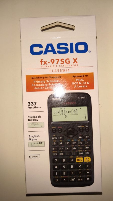 Calculator (Model : Casio Fx -97SG X ) ** (For New Student Only)