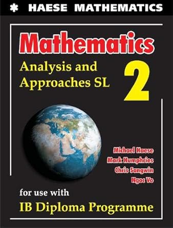Mathematics Analysis And Approaches SL 2 (Digital Copy) (valid for 24 months) (For SL only) (Optional)
