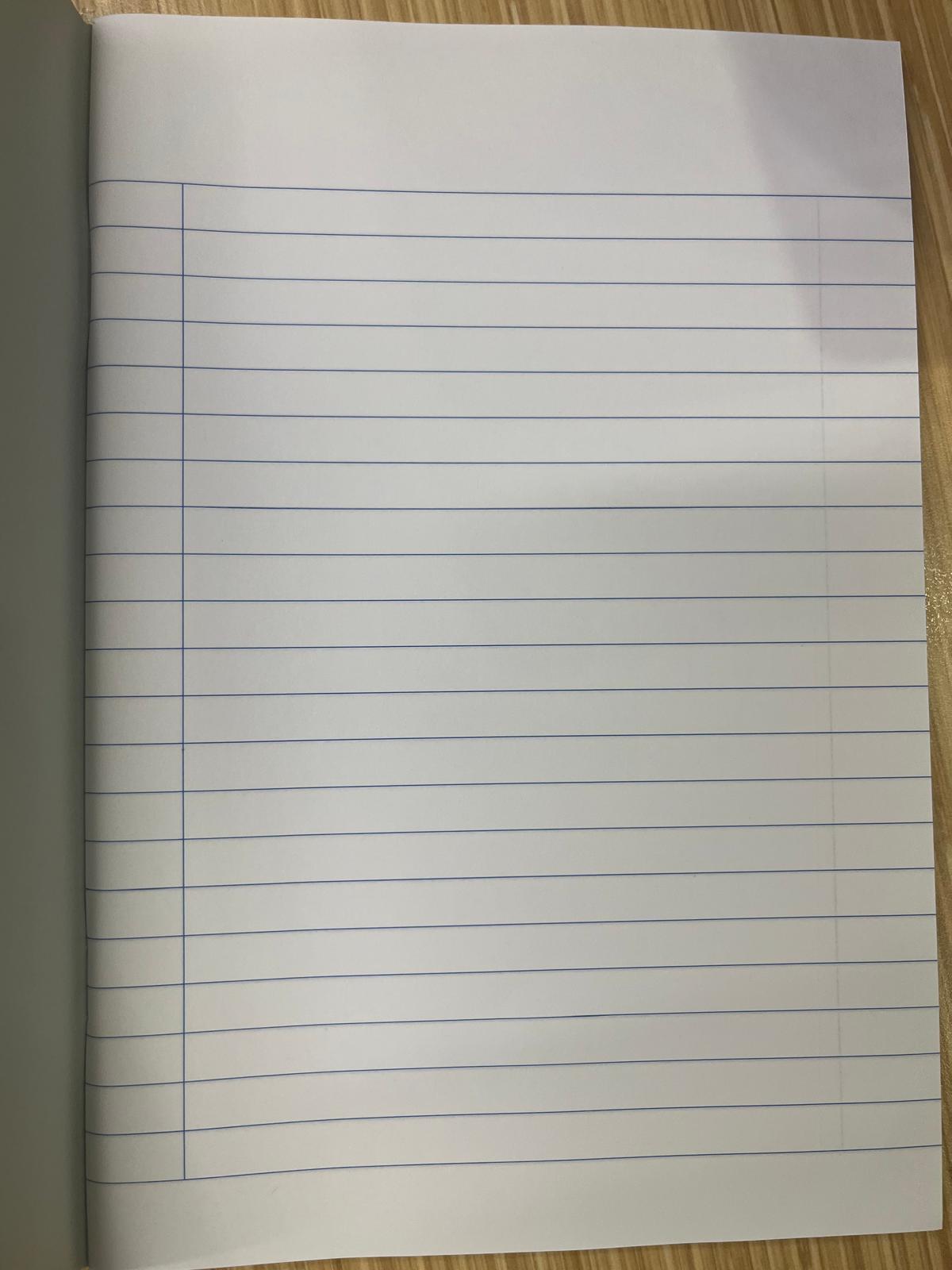 Single Line Exercise Book (Optional)
