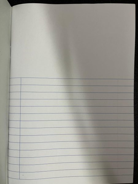 Half and half single line Exercise Book (1 copy for English)