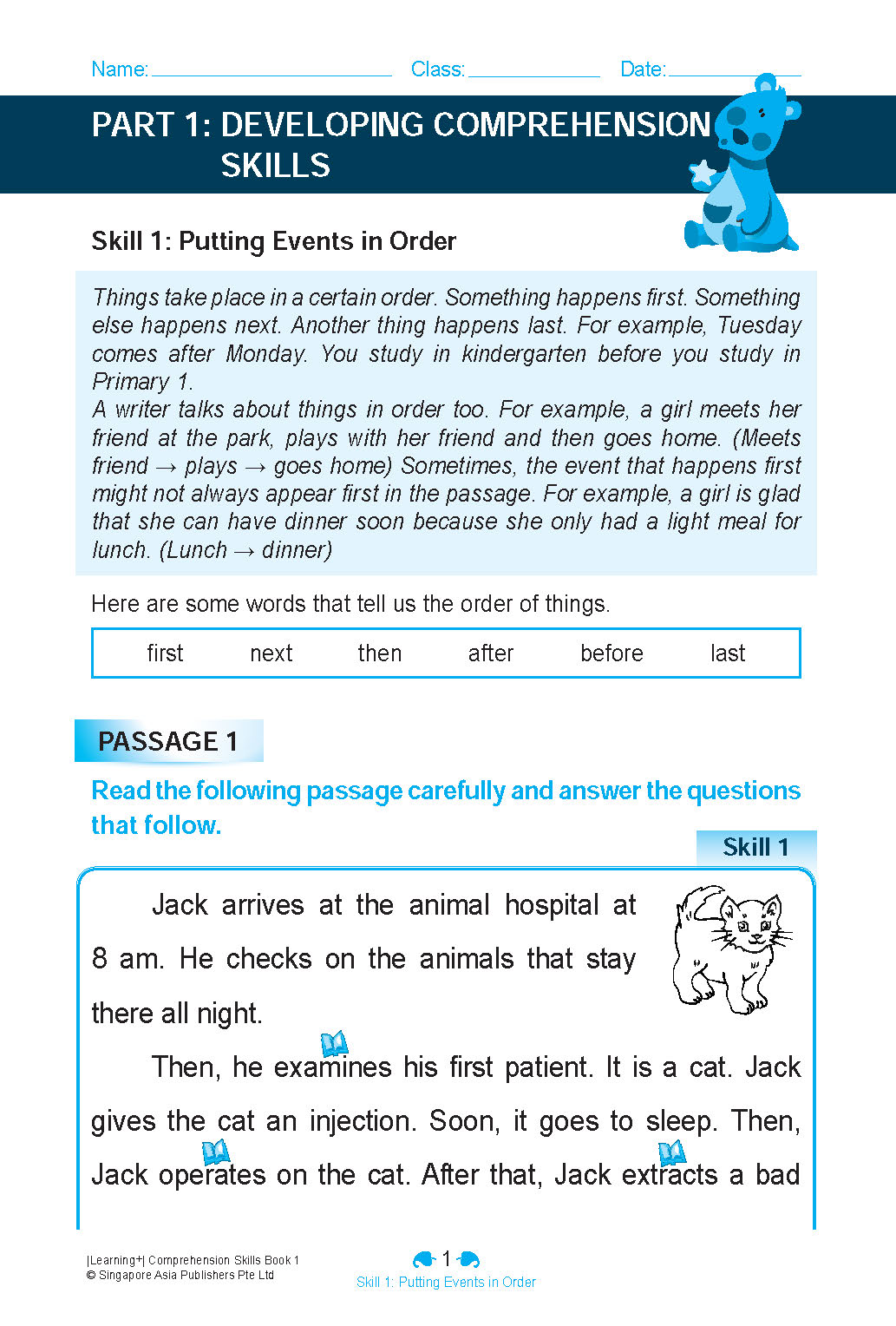 Learning+ English Comprehension Skills Book 1 - Image 6