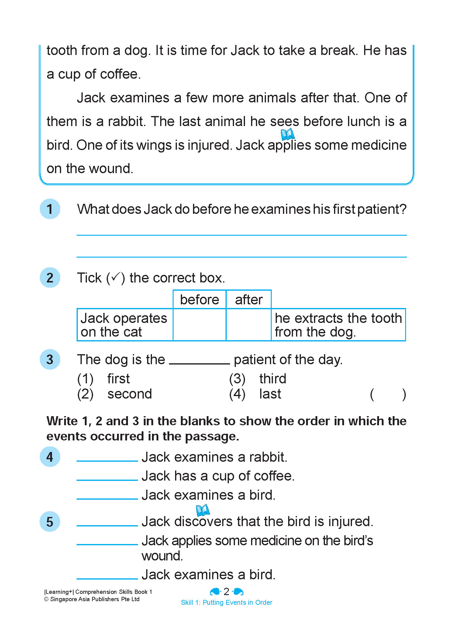 Learning+ English Comprehension Skills Book 1 - Image 7