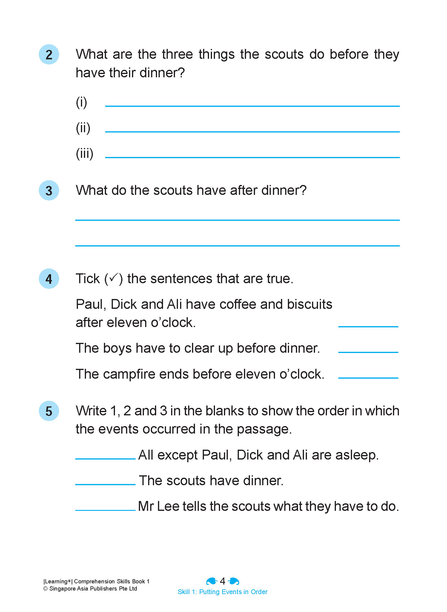 Learning+ English Comprehension Skills Book 1 - Image 9