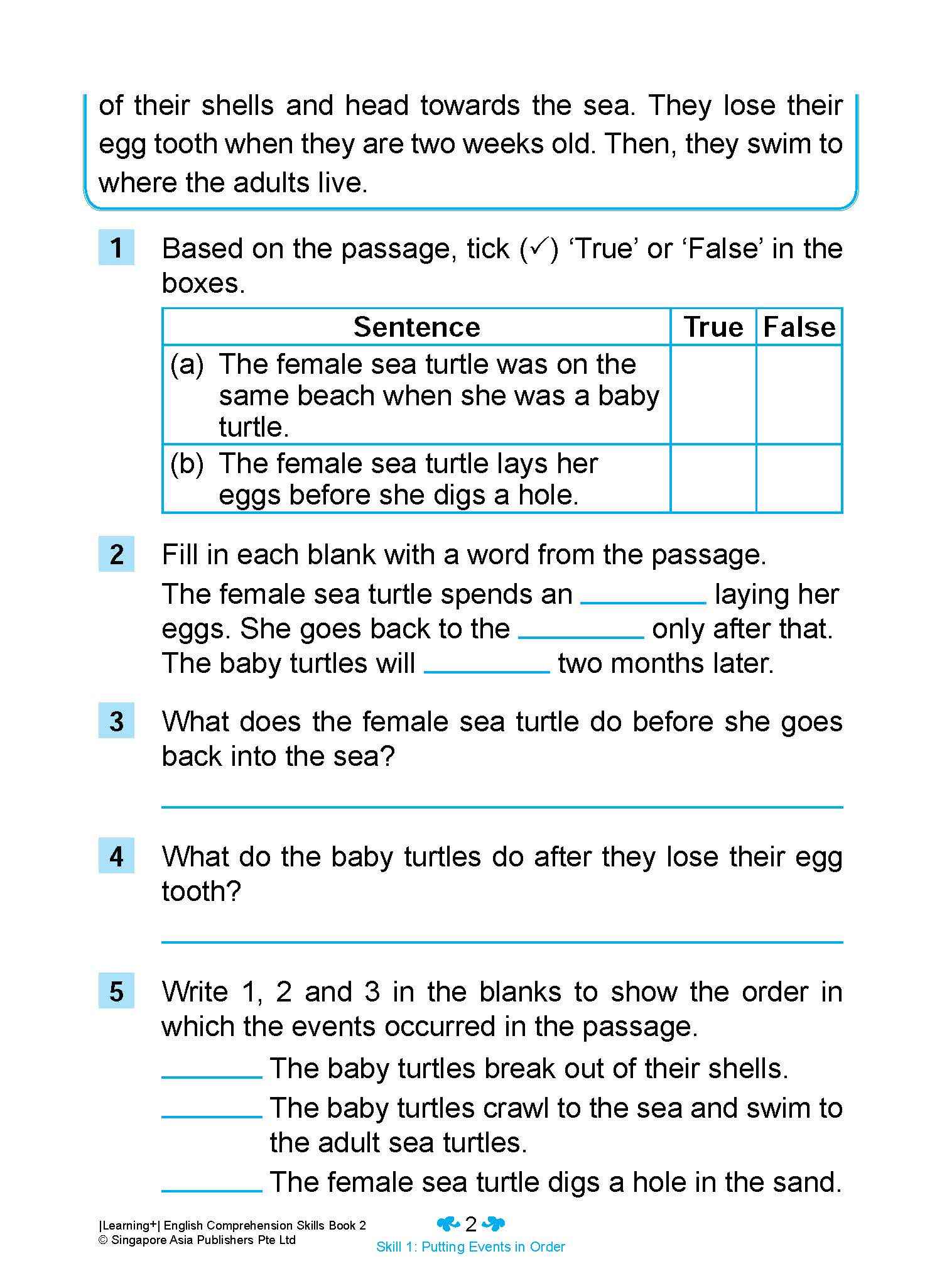 Learning+ English Comprehension Skills Book 2 - Image 7