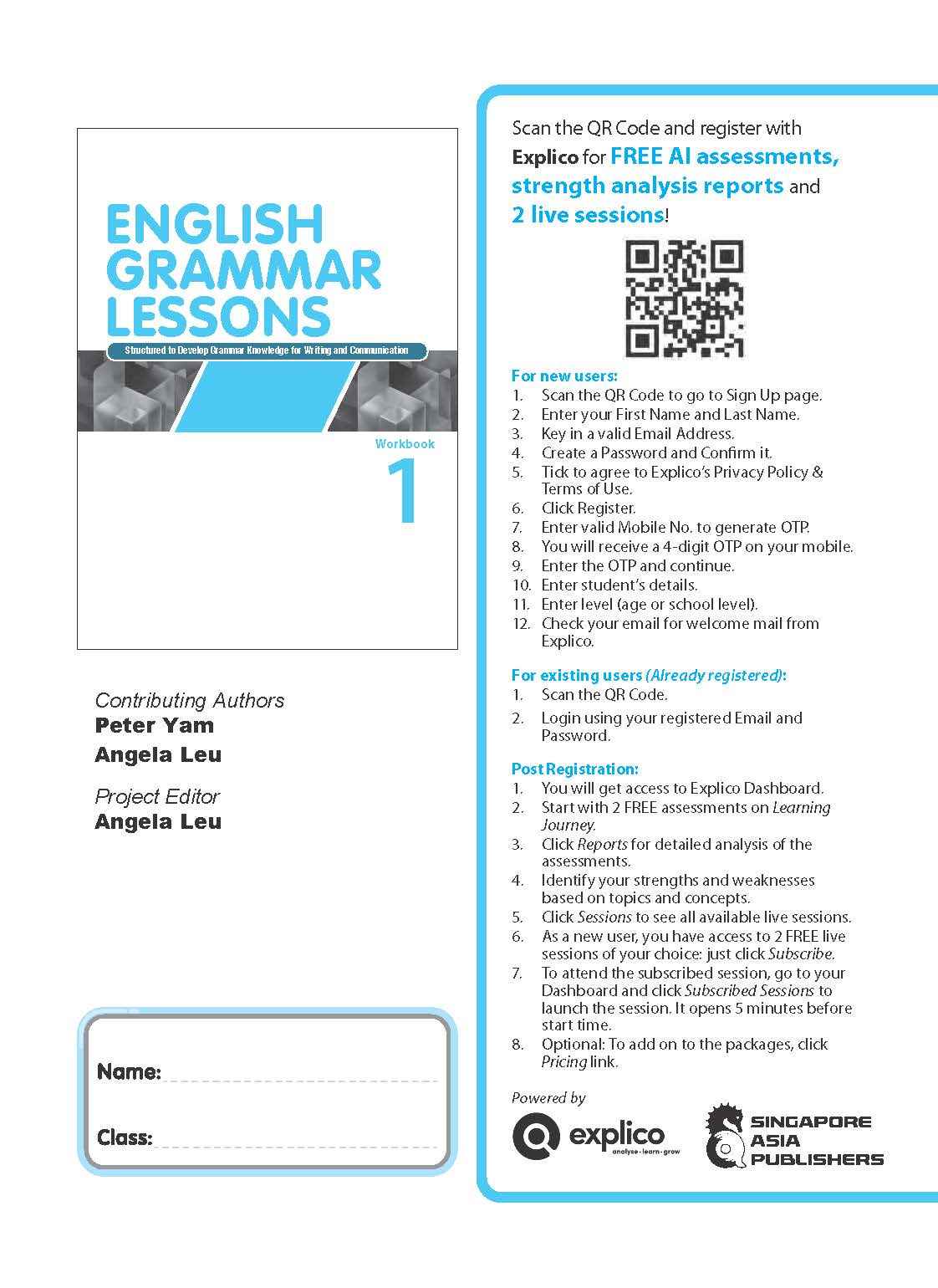 English Grammar Lessons Workbook 1 - Image 2