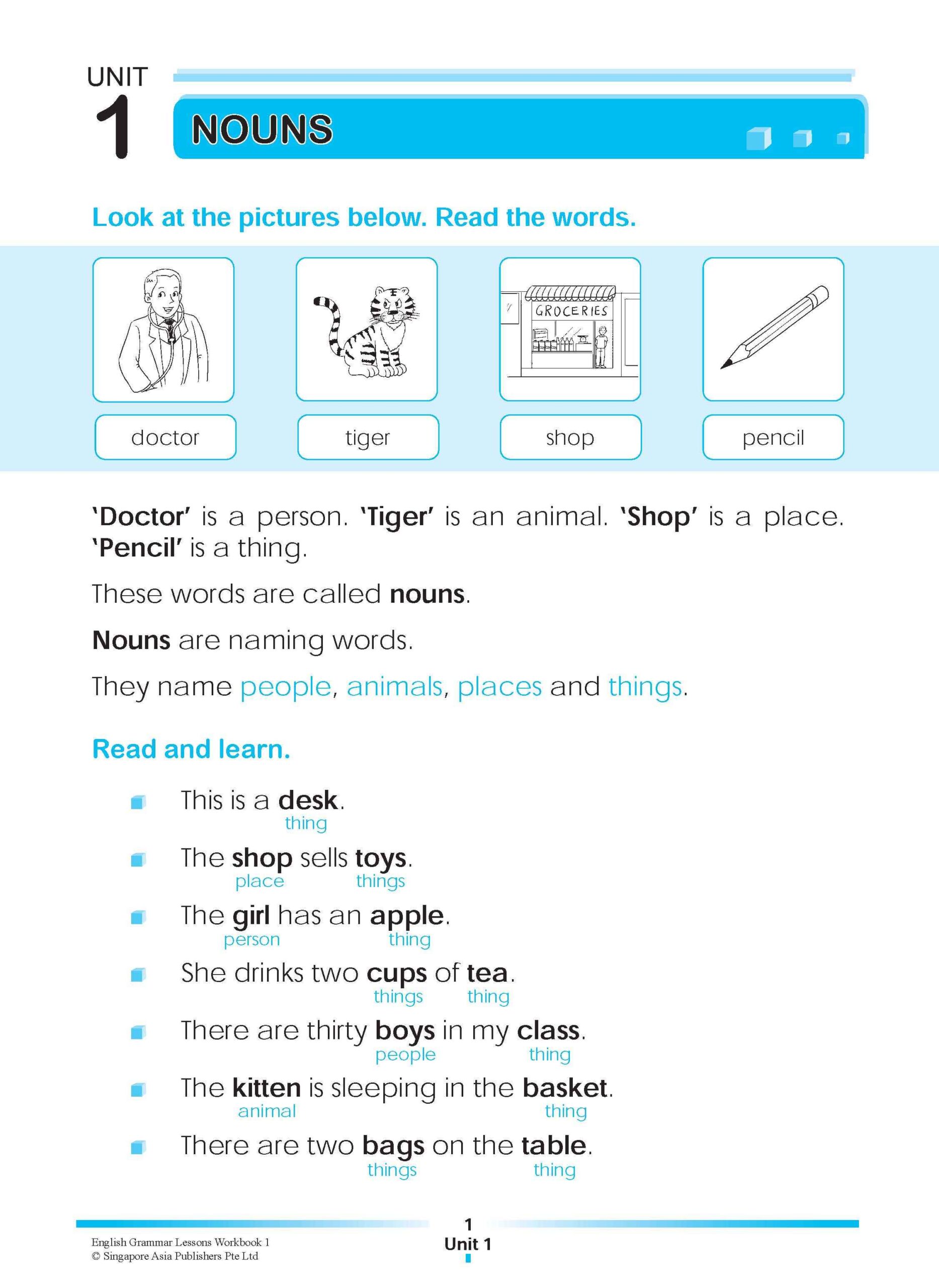 English Grammar Lessons Workbook 1 - Image 6