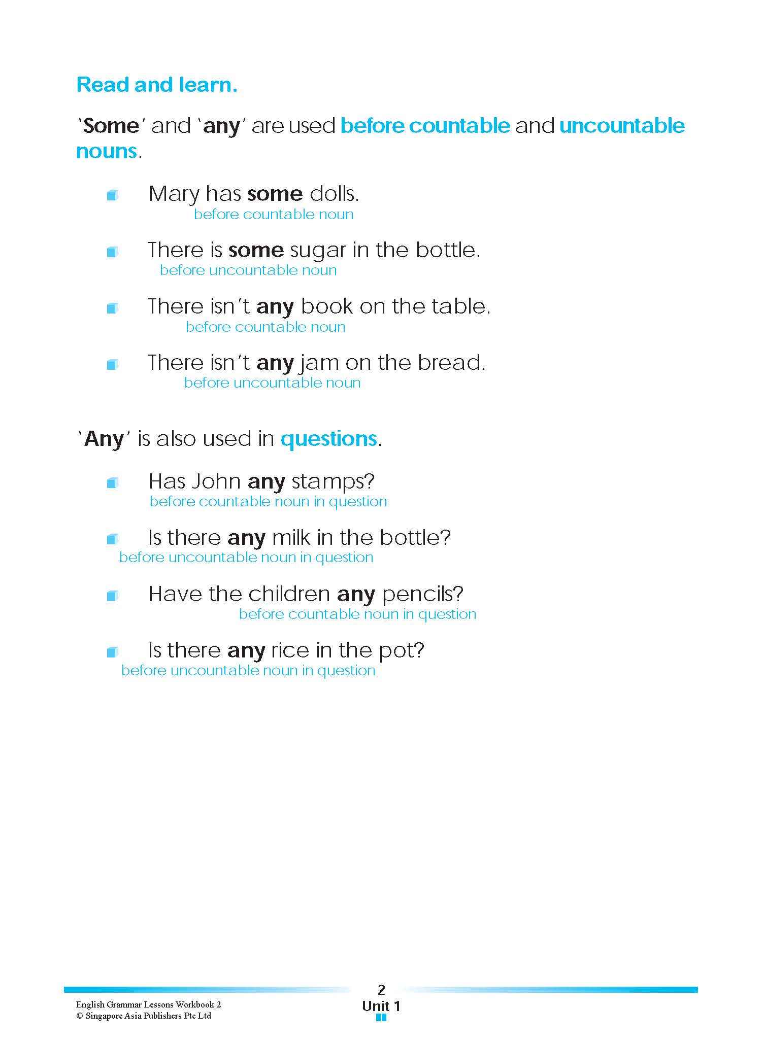 English Grammar Lessons Workbook 2 - Image 7