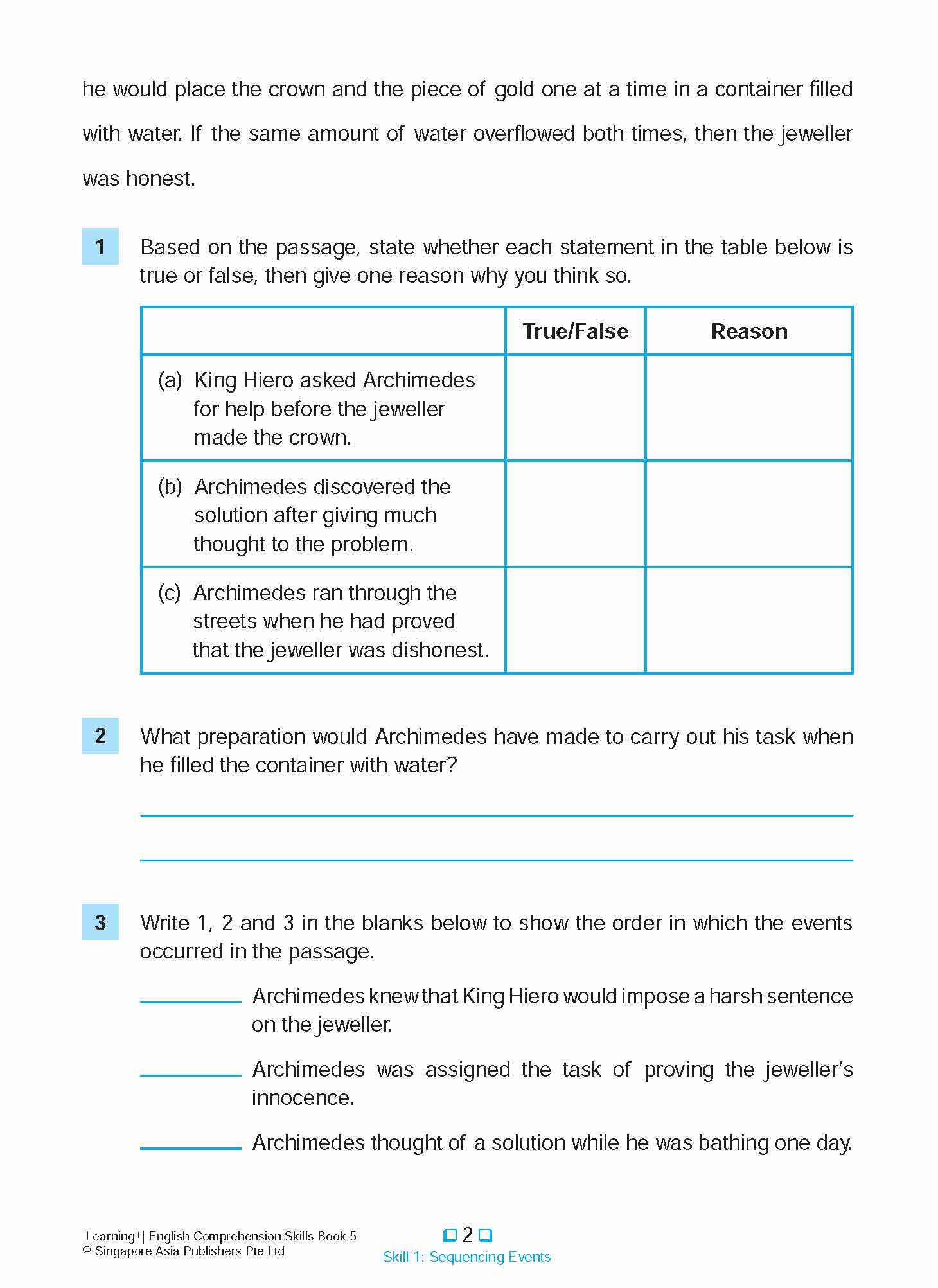 Learning+ English Comprehension Skills Book 5 - Image 6