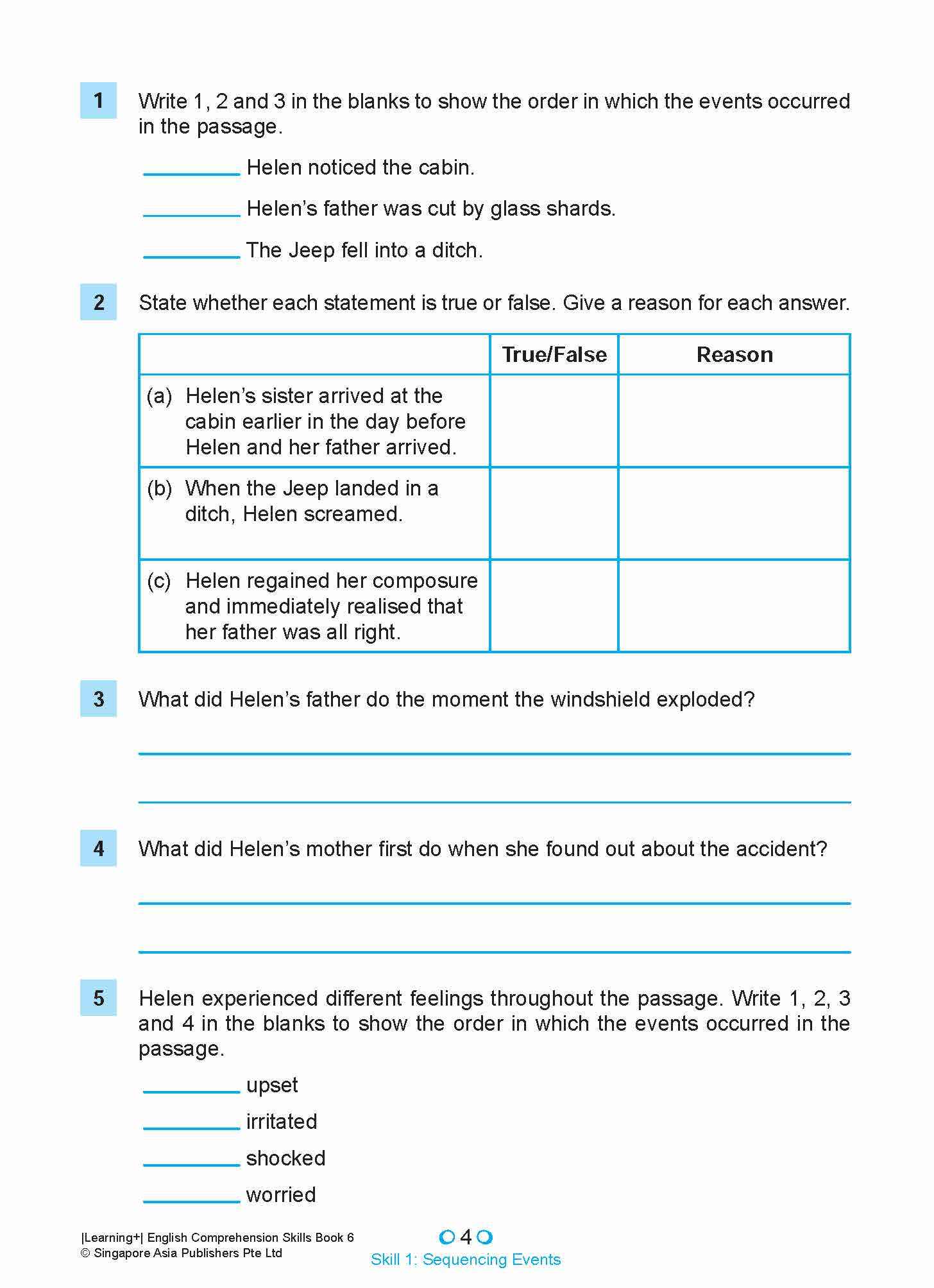 Learning+ English Comprehension Skills Book 6 - Image 8