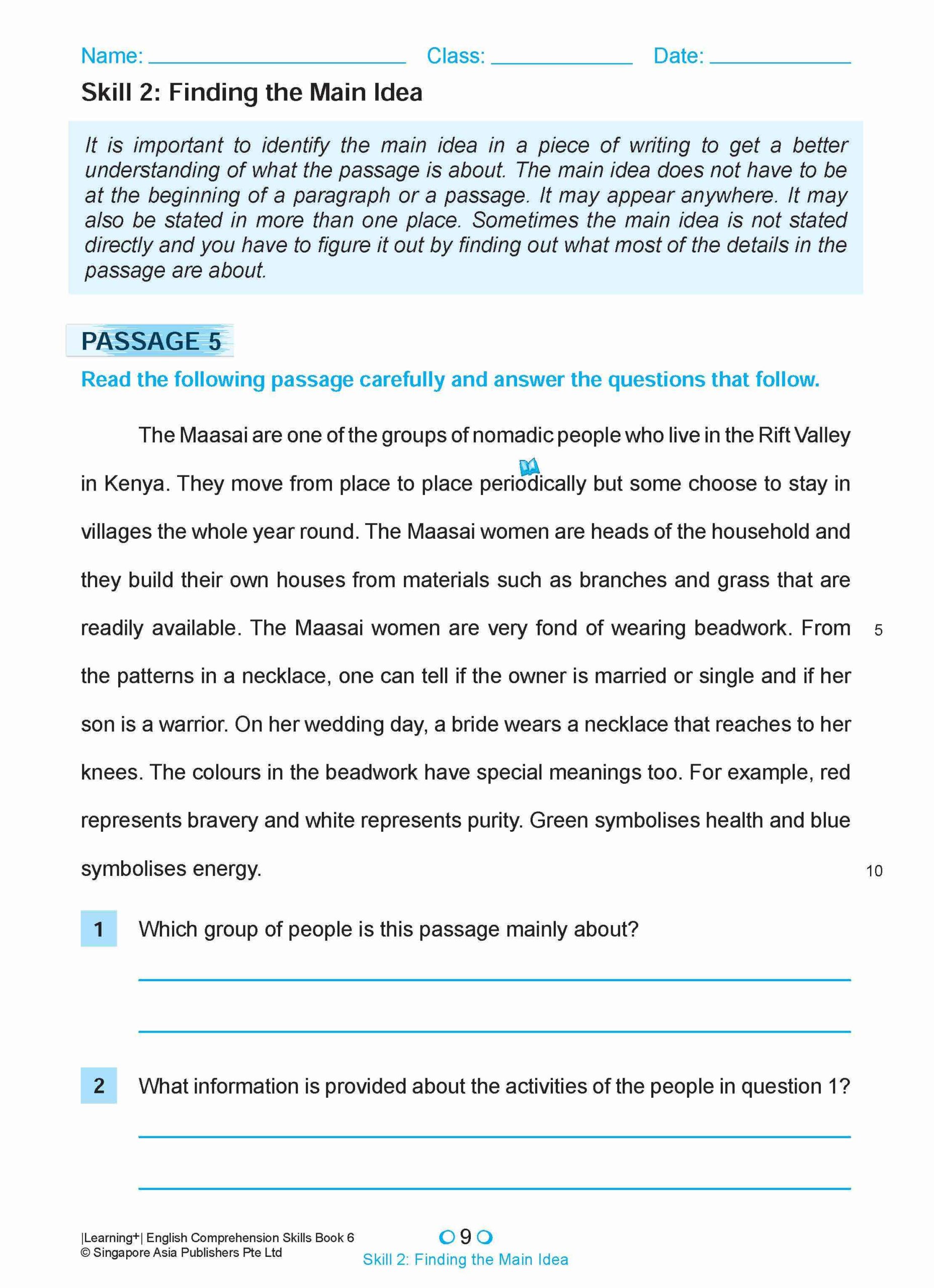 Learning+ English Comprehension Skills Book 6 - Image 13